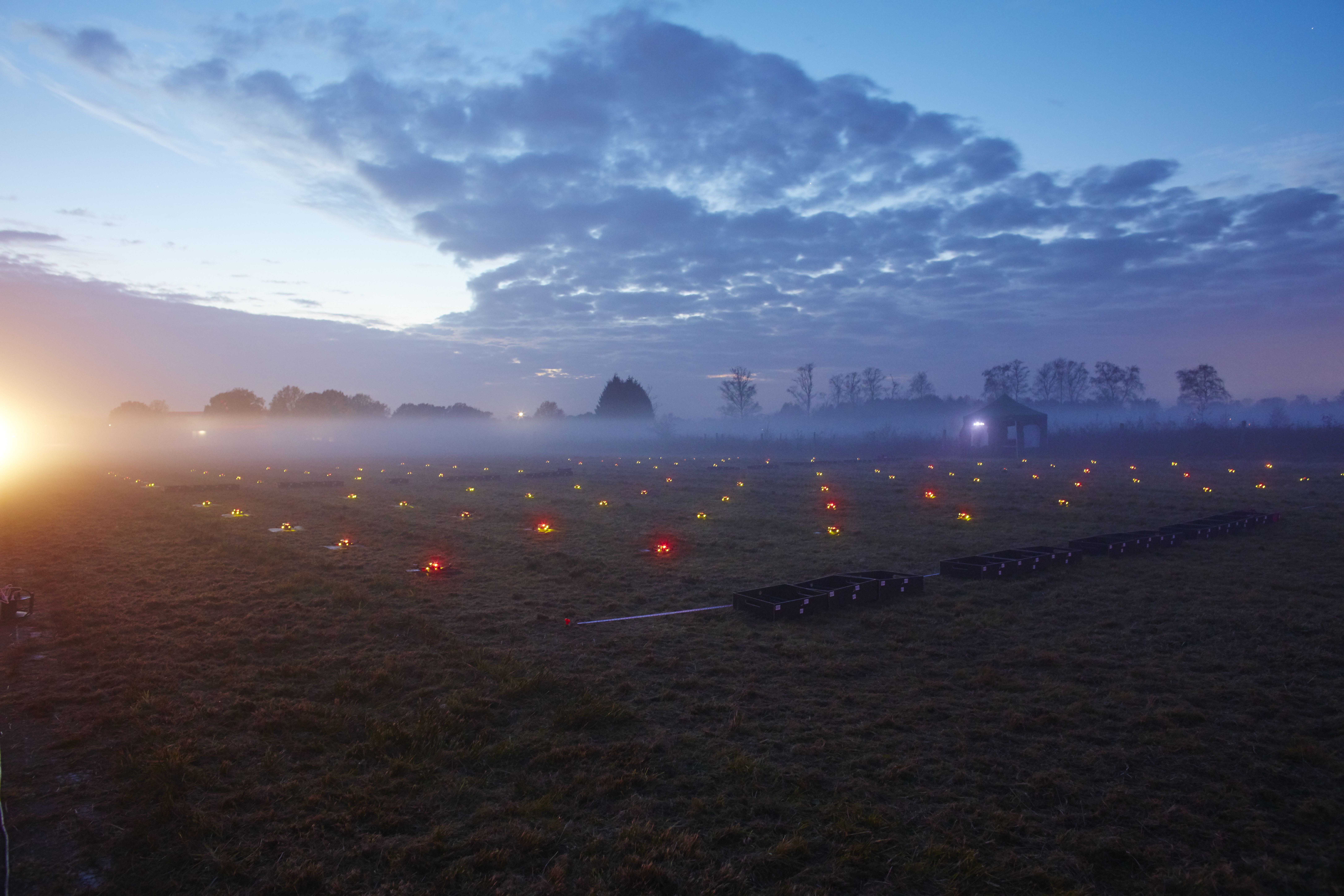 This first performance of an Intel drone fleet was executed in a remote area, then a video of the performance was shown at CES 2016. Intel drones would perform for their first live audience in Sydney, Australia, in June 2016.