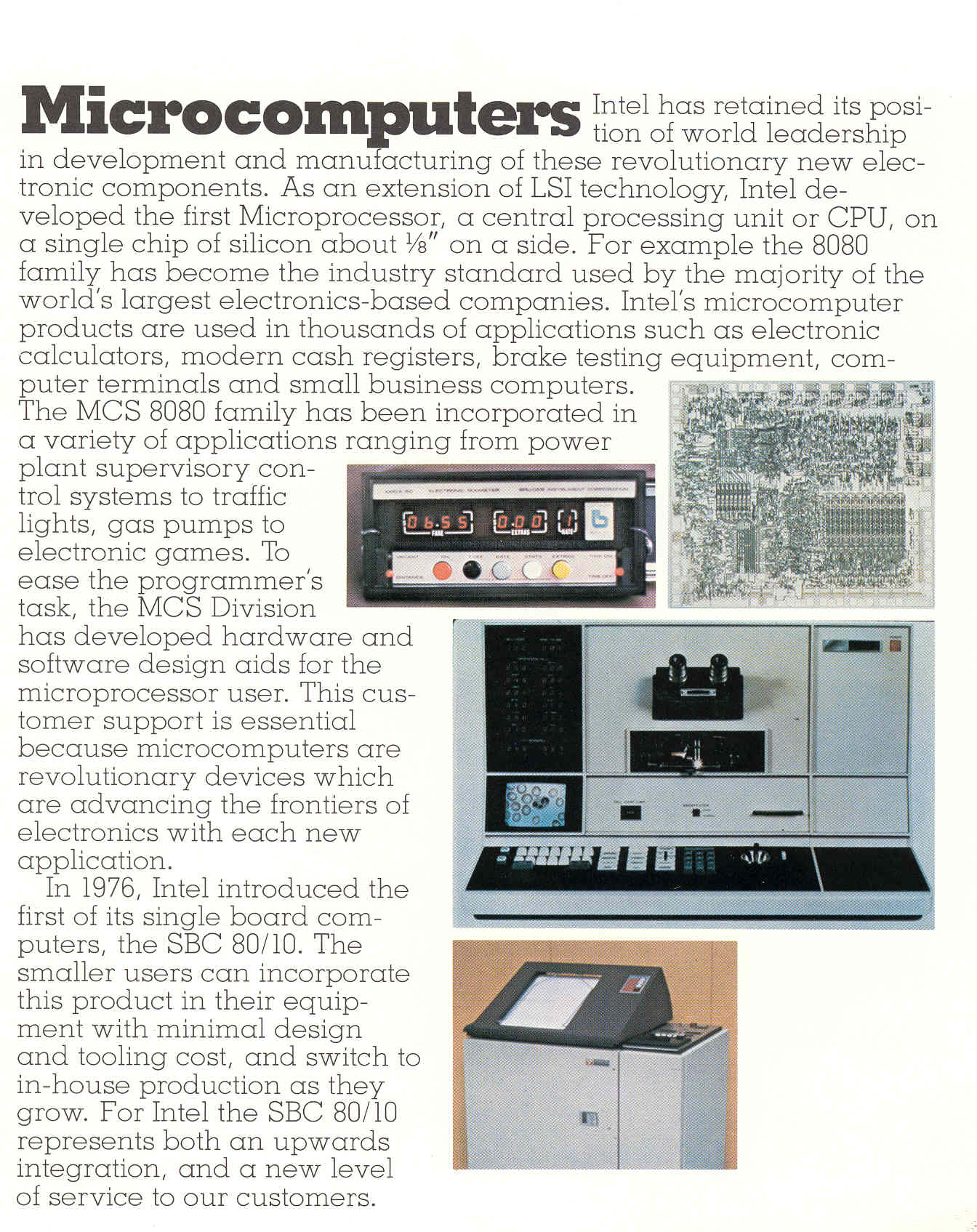 Intel's early single-board computers gave "intelligence" to traffic lights and many other automated devices.
