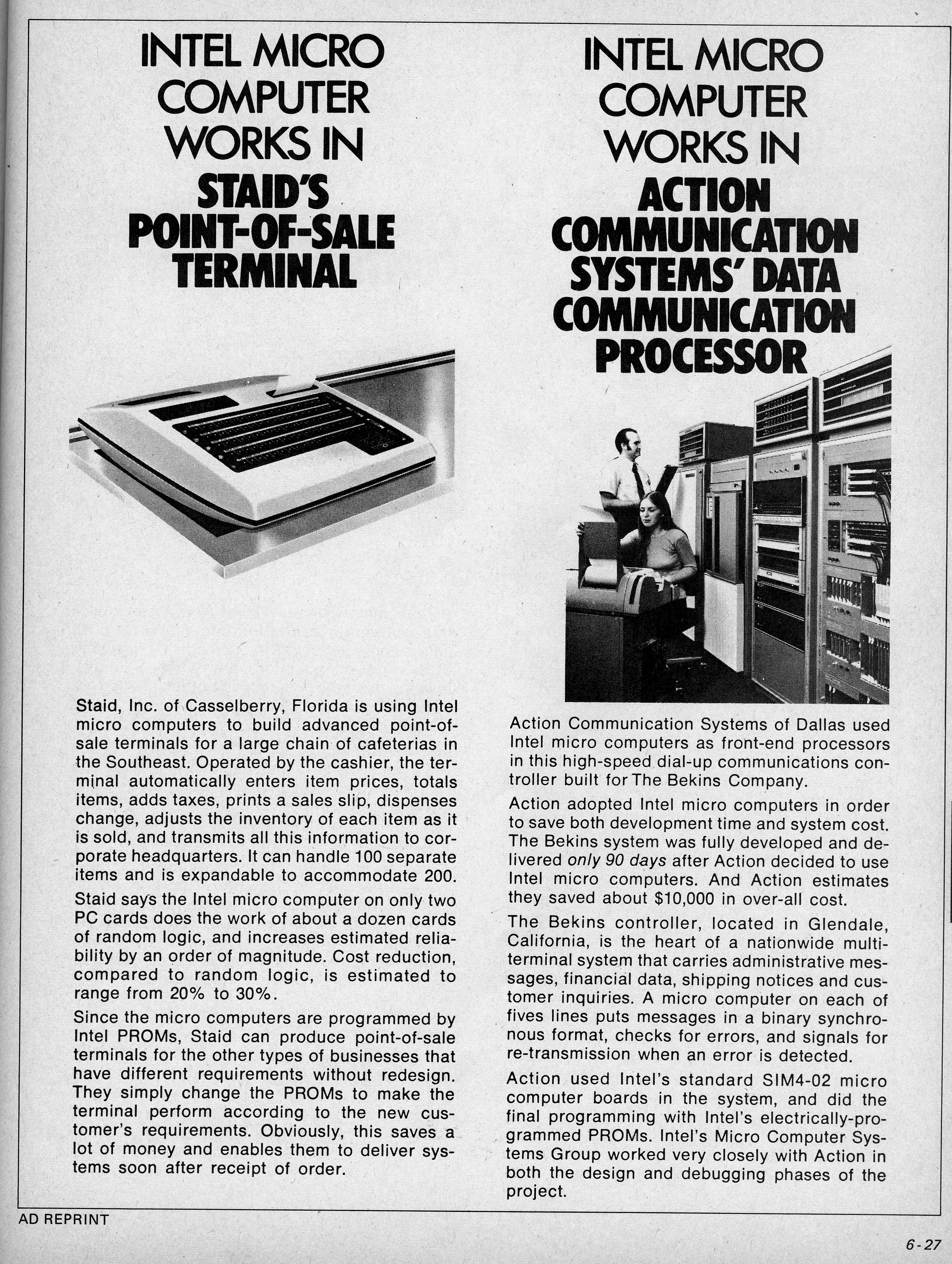 Before Intel invented the microprocessor, even "minicomputers" weighed hundreds of pounds and were about the size of a mini-fridge. The term "Micro Computer" denoted the ability of microprocessors to perform the same applications in a smaller package.
