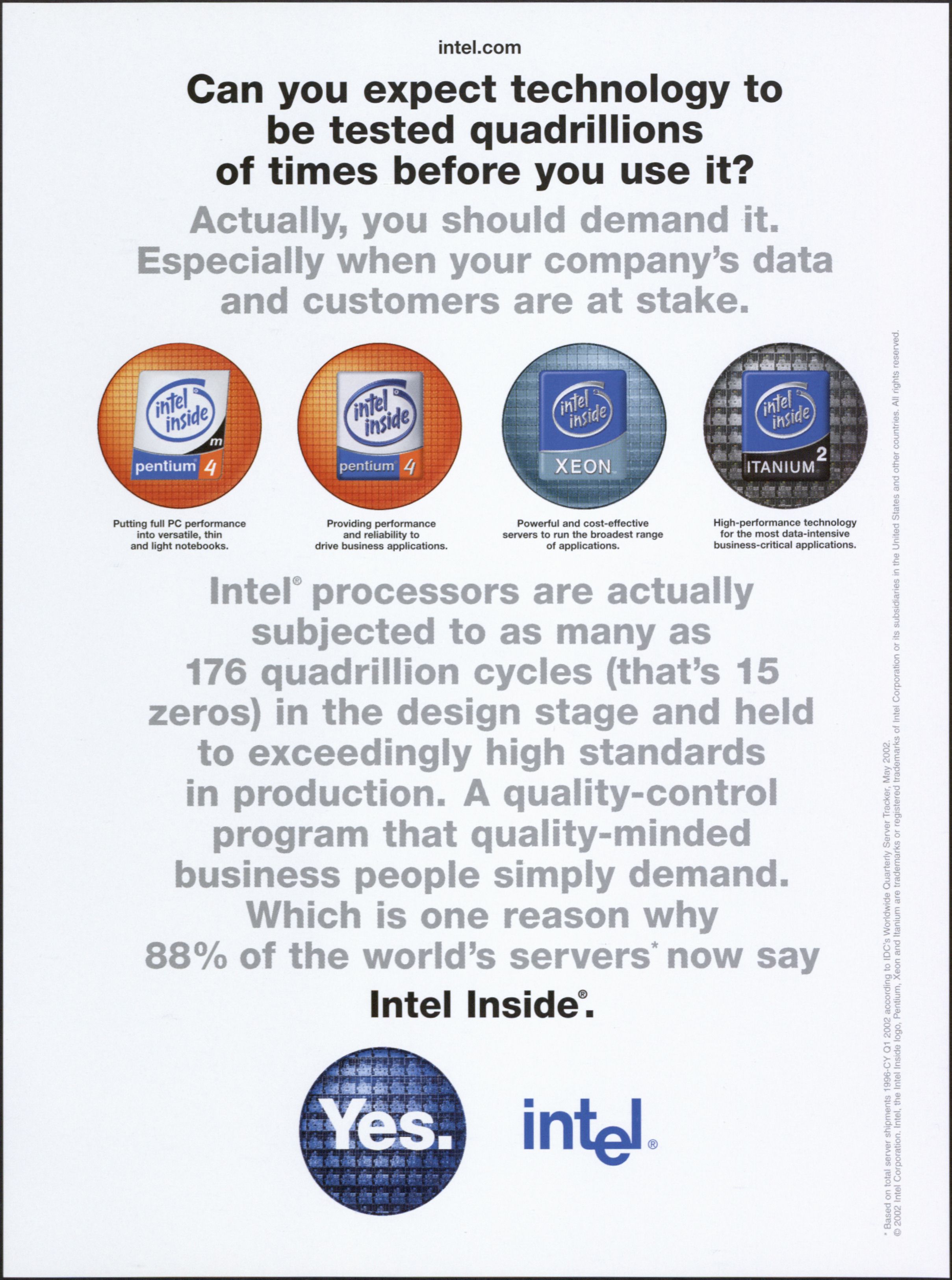 Intel Answers Yes.
