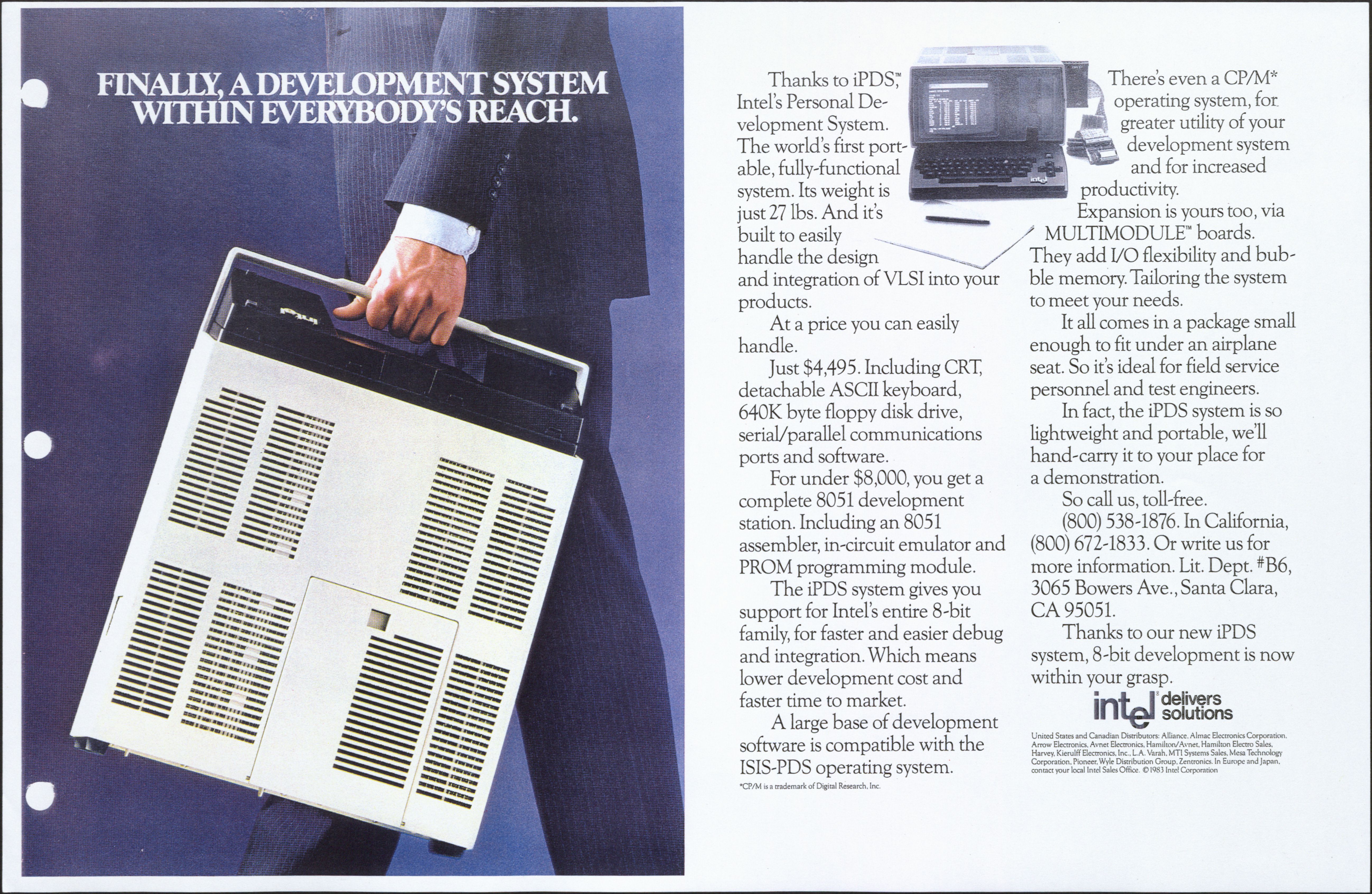 At a weight of "just 27 pounds" and without an independent power supply, the iPDS wasn't exactly a laptop, but it offered a lot of capability in a luggable package. 