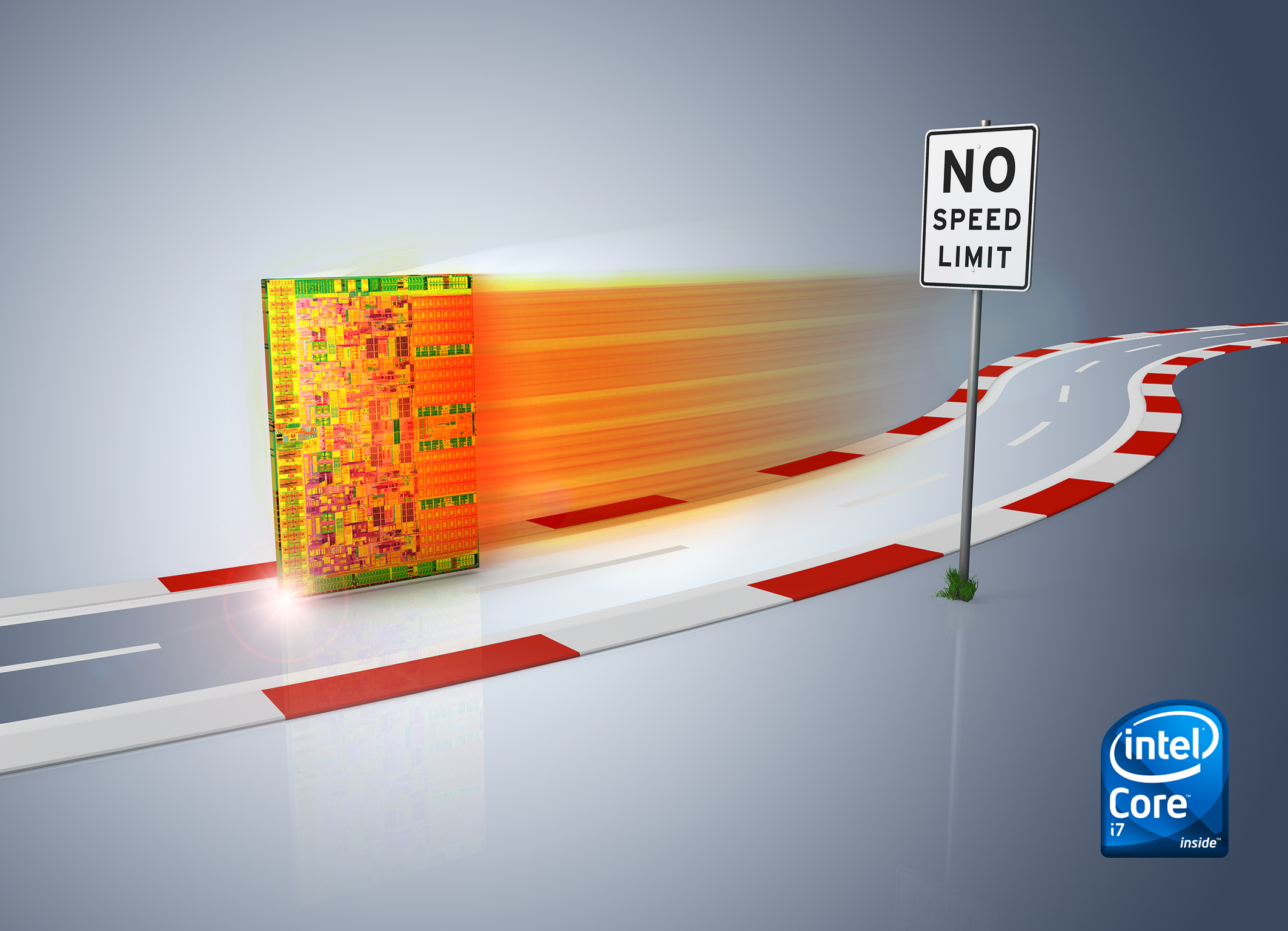 This advertisement made it clear: The i7 blew past previous speed limits. 
